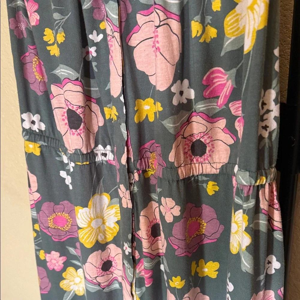 Baby Be Mine Floral Maxi Dress - Gray and Pink - Picture 11 of 16
